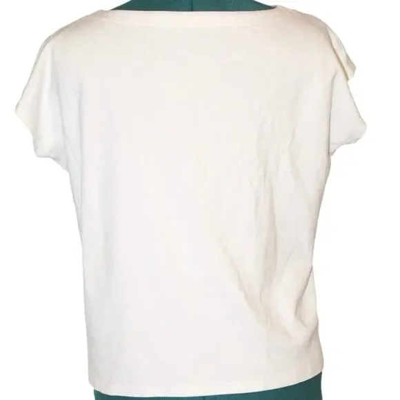 Eileen Fisher Organic Cotton White short Sleeve Tee Wardrobe Staple Women’s XS - Picture 3 of 4